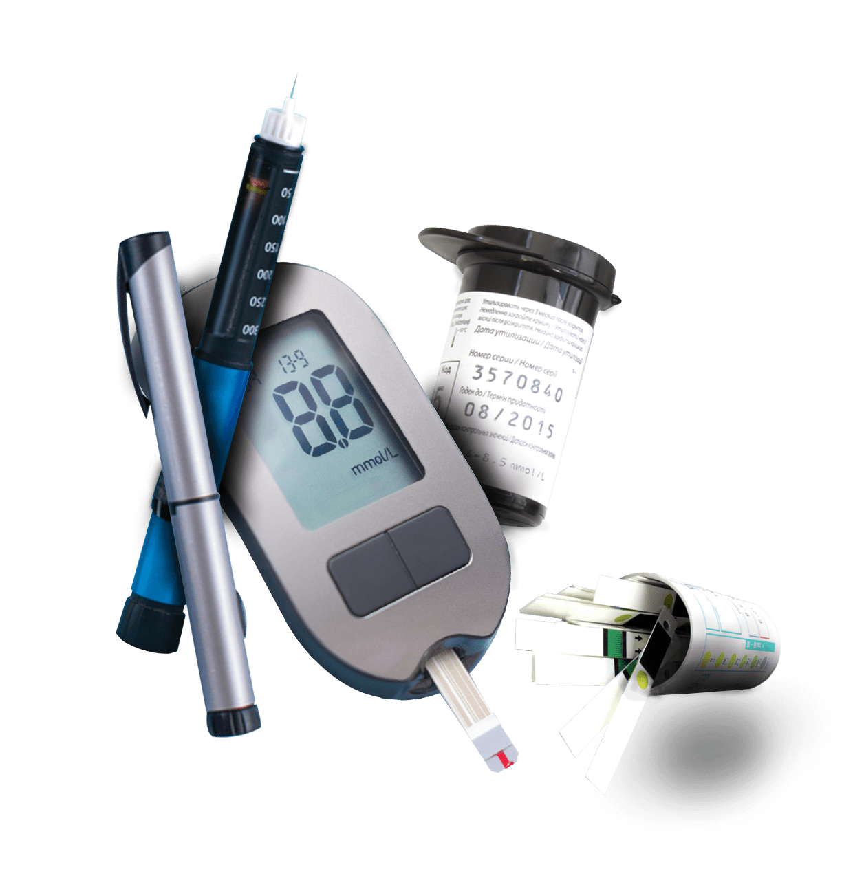 blood glucose stripes